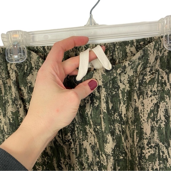 Rag & Bone City Mini Sweatshort Army Multi Womens Large Camo Green Pockets Terry - Picture 6 of 12